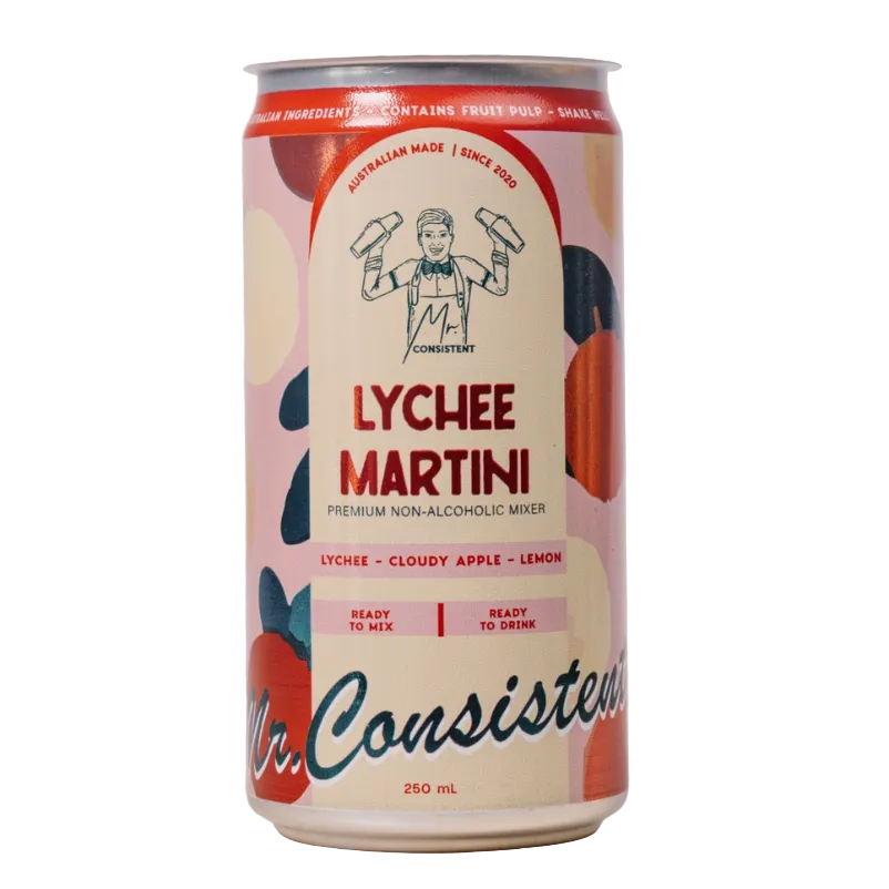 Mr Consistent - Lychee Martini Cocktail Cans 4 Pack