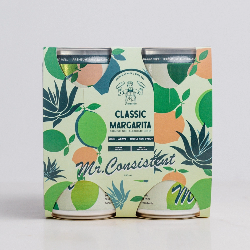 Mr Consistent - Classic Margarita Cocktail Cans 4 Pack