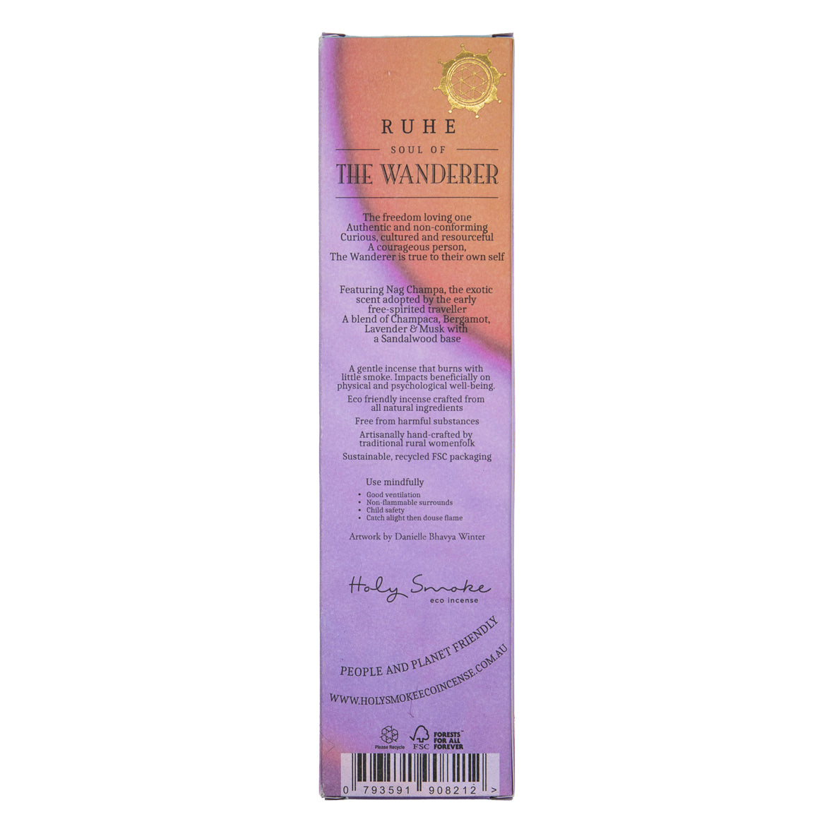 Holy Smoke Eco Incense - RUHE Collection - The Wanderer