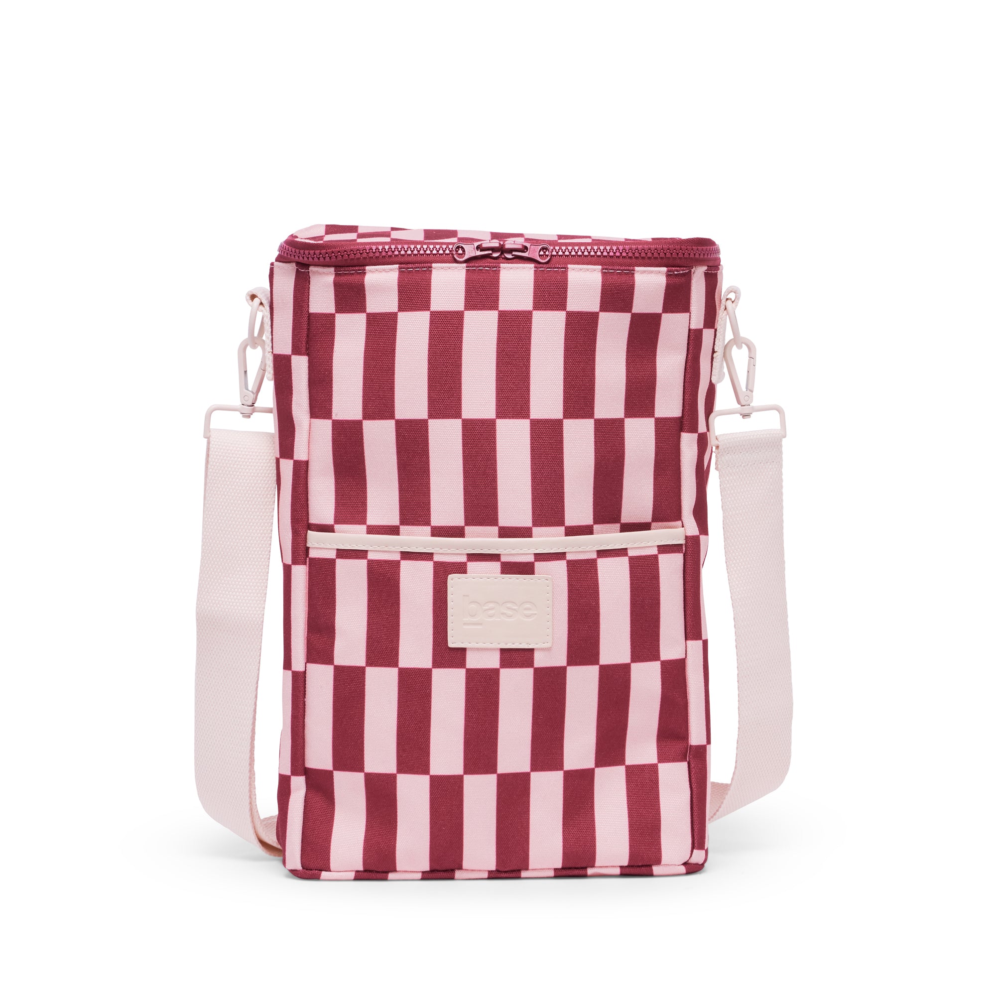 Base Supply - Bottle Base - Burgundy/Peony Check