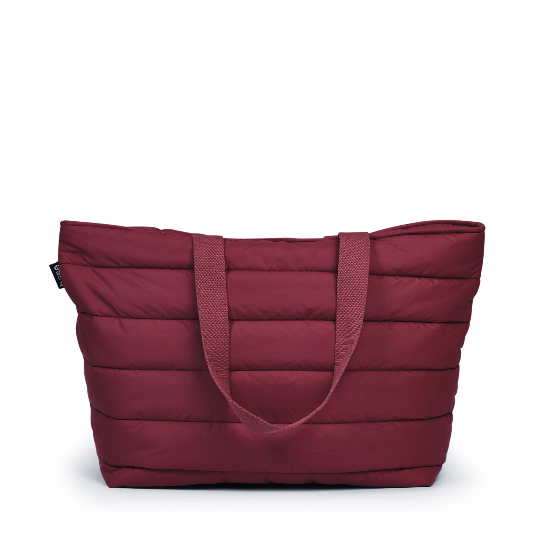 Base Supply - Take It Base Puffer Tote Bag - Burgundy