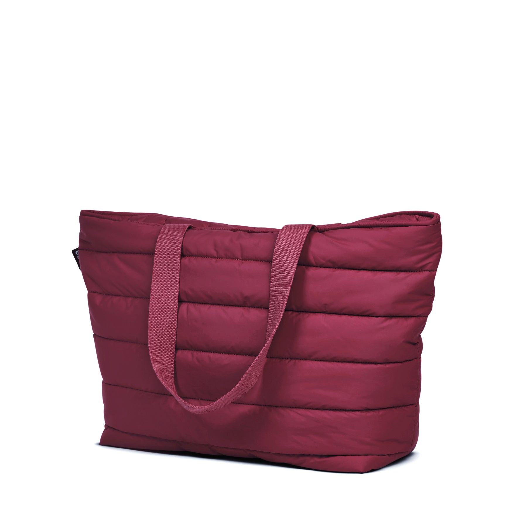 Base Supply - Take It Base Puffer Tote Bag - Burgundy