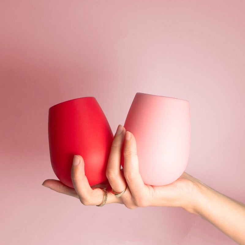 Porter Green - Fegg Cherry + Blush - Silicone unbreakable glasses