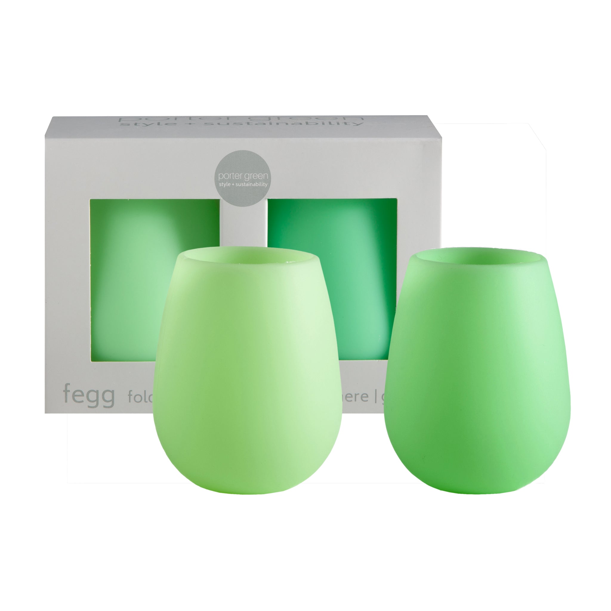 Porter Green - Fegg Gerbera +Leaf - Silicone unbreakable glasses