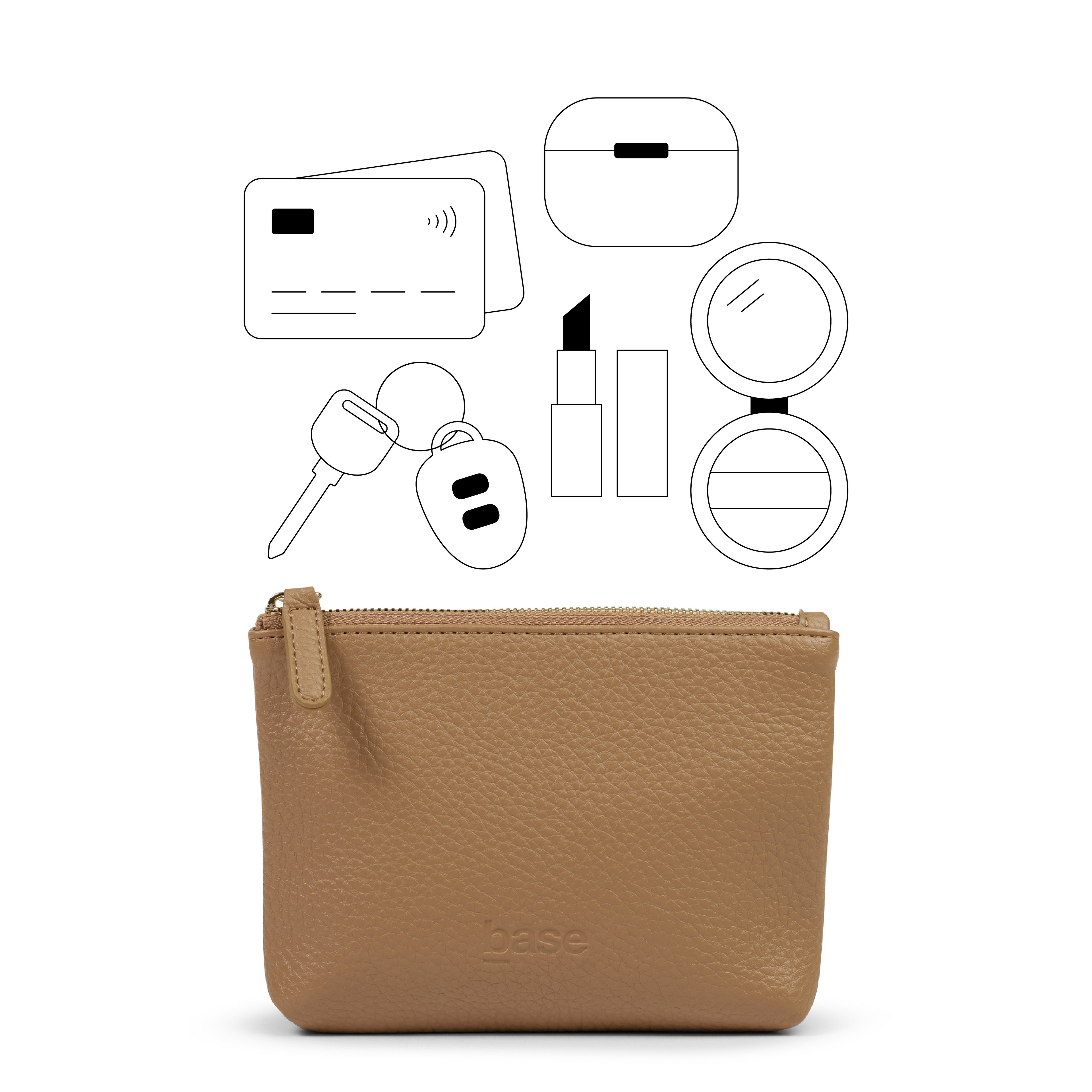 Base Supply - Petite Pouch - Camel