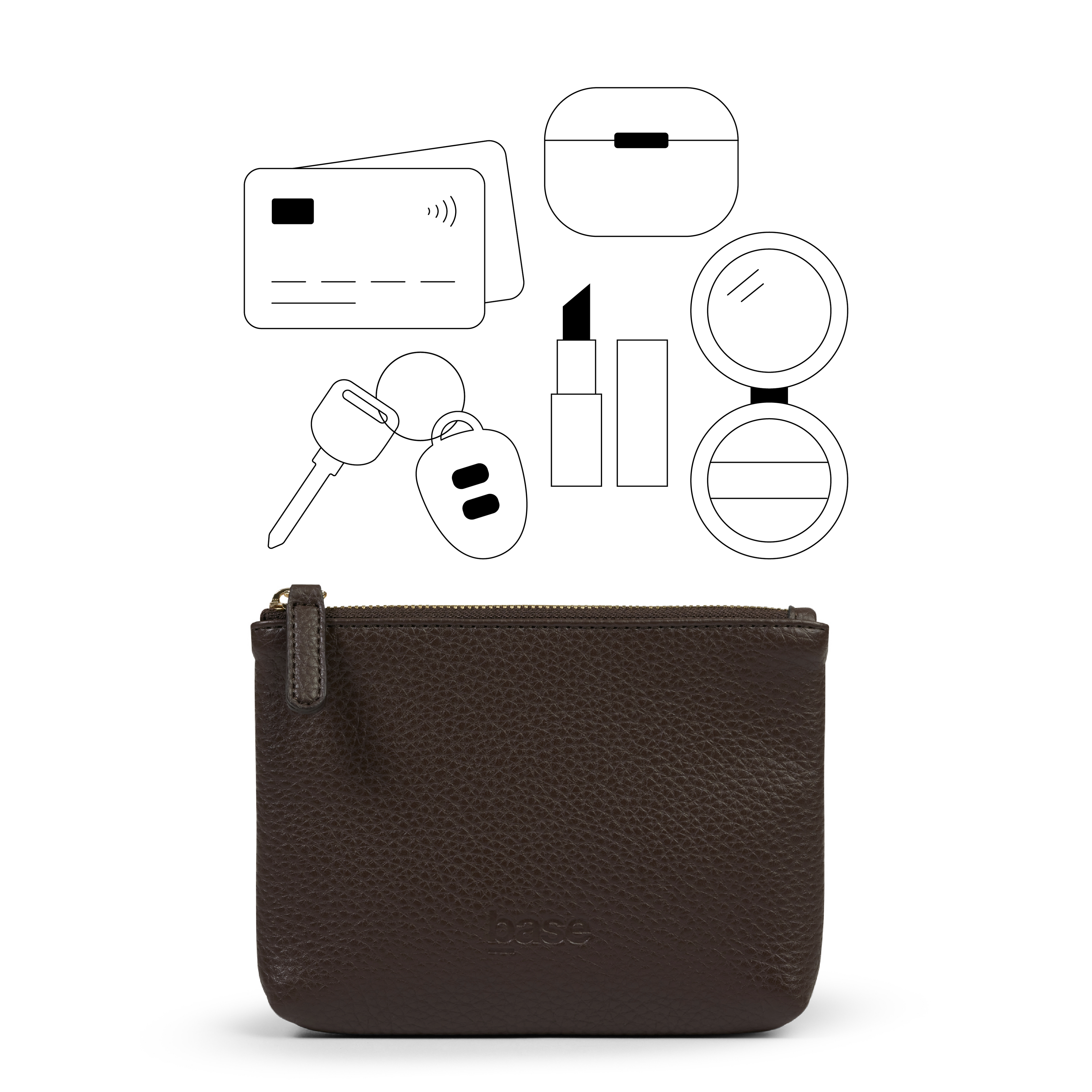 Base Supply - Petite Pouch - Chocolate