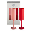 Porter Green - Seff Cherry + Blush - silicone unbreakable champagne flutes