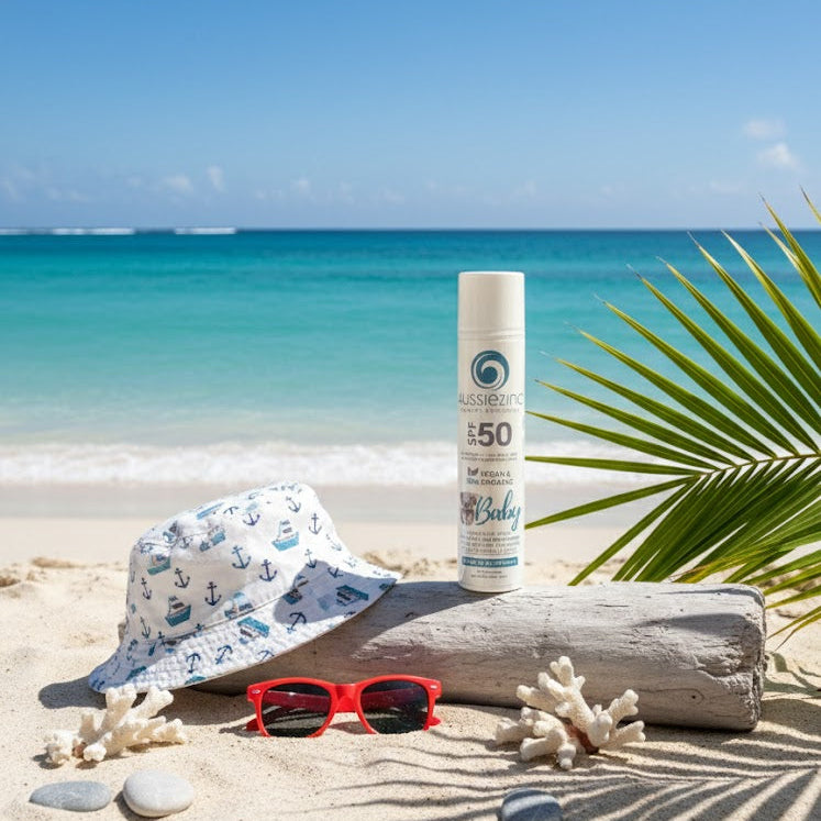 Aussie Zinc - Baby SPF50+ Organic Mineral Zinc Sunscreen - Fragrance Free