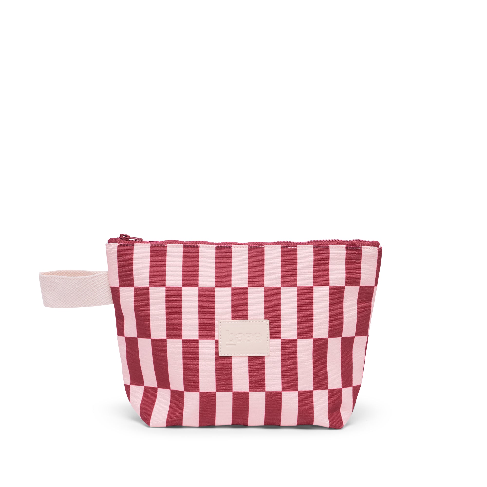 Checkered bag with a white background